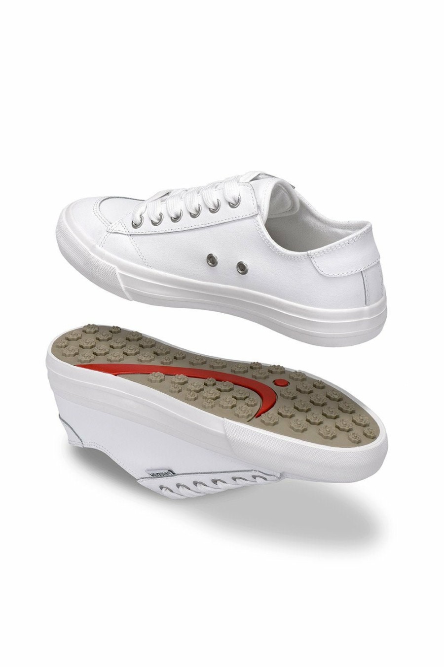 Shoes SwingDish | Spikeless White Leather Traveler Shoe