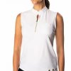 Tops SwingDish | Polly White Sleeveless Polo