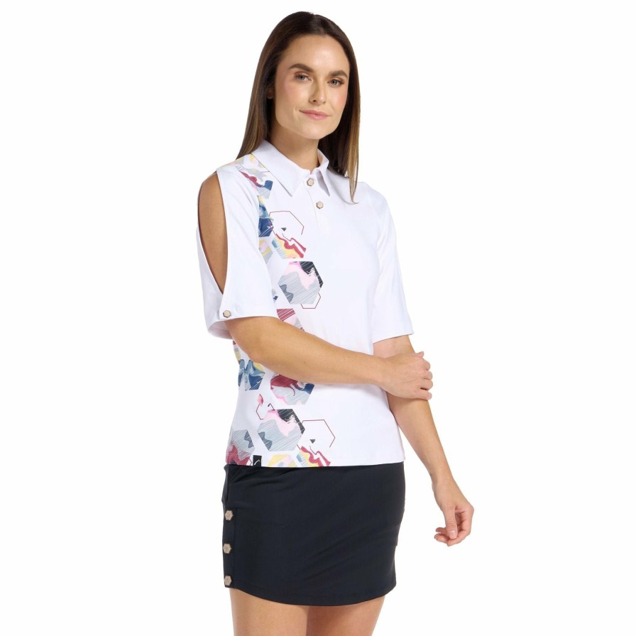 Tops SwingDish | Everleigh White/Print Top