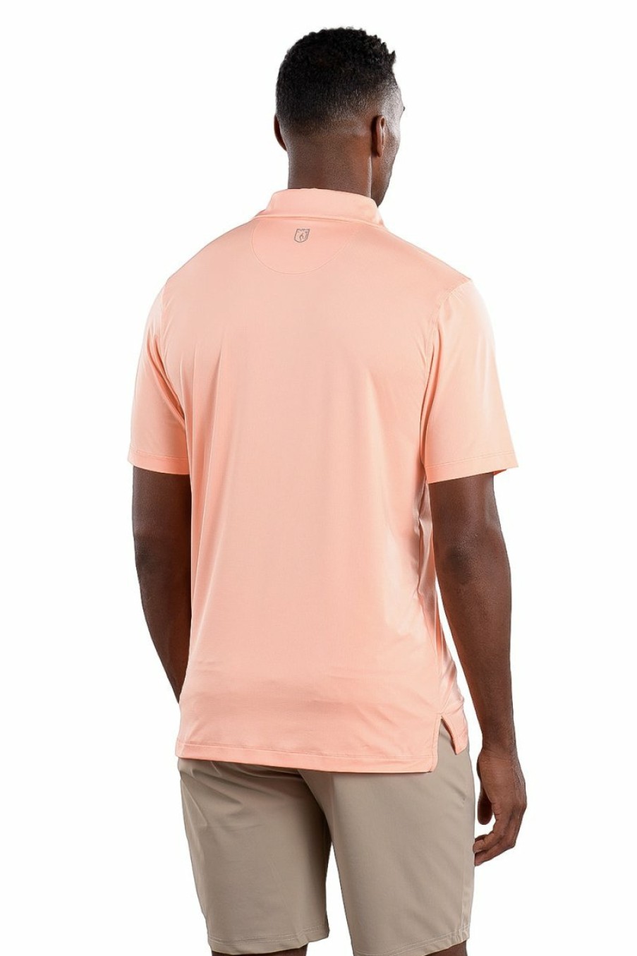 Men's Apparel SwingDish | Toby Polo In Ares Coral - Comfort Fit