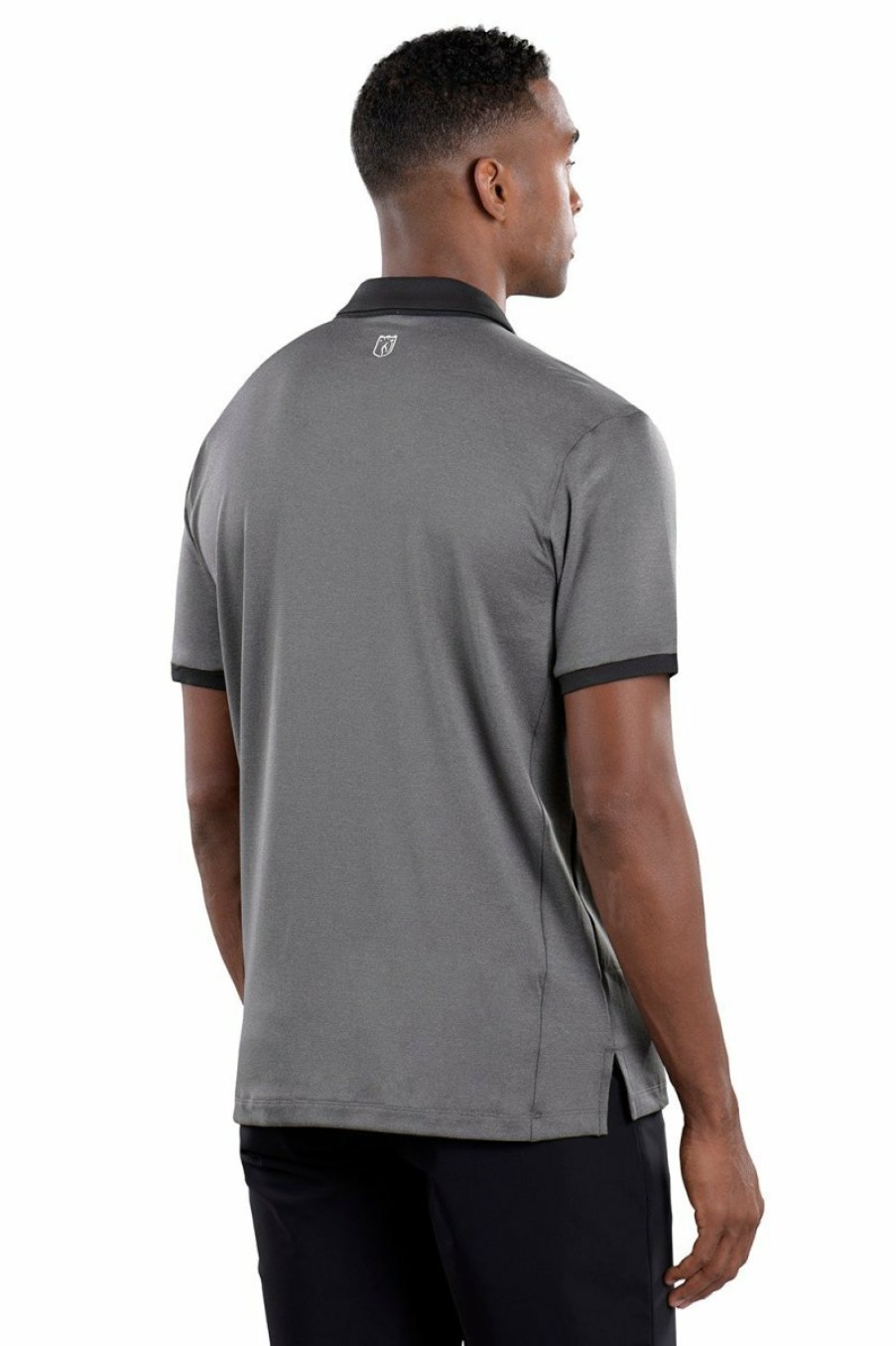 Men's Apparel SwingDish | Sam Black Textured Polo