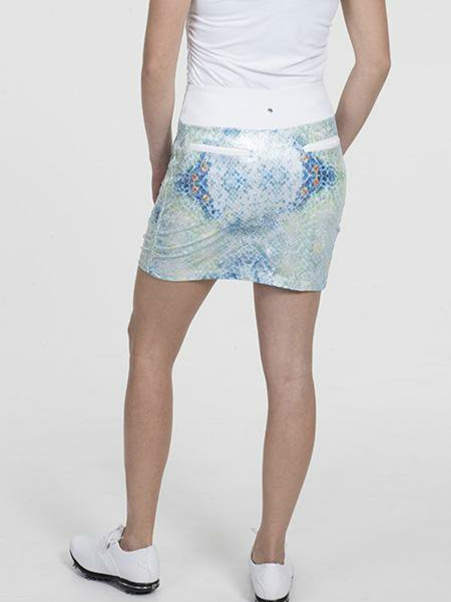 Bottoms SwingDish | Resort Signature Foiled Snake Print Skort