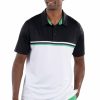 Men's Apparel SwingDish | Alex 2 Color Black/White Polo