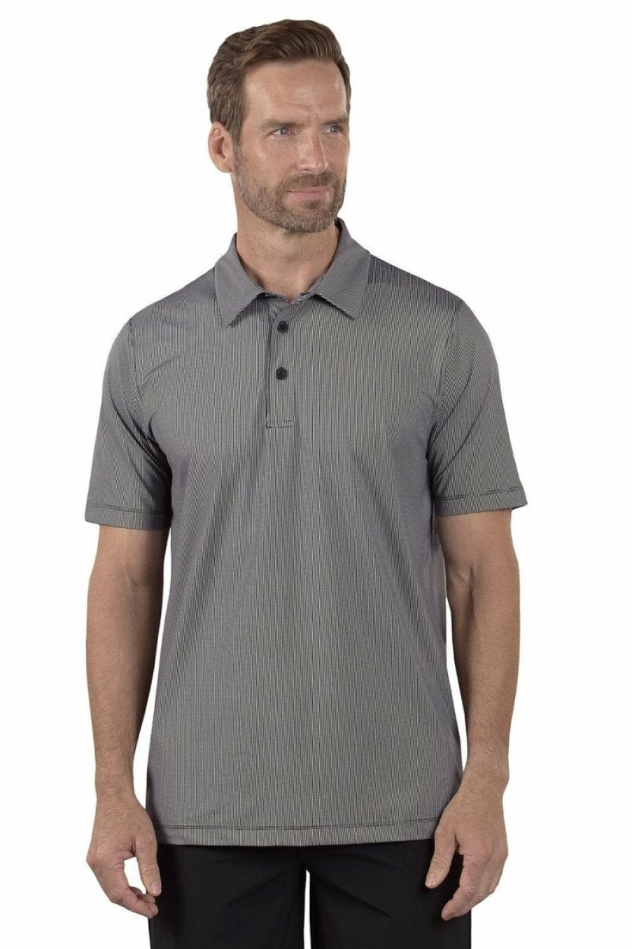 Men's Apparel SwingDish | Toby Legend Black Polo - Athletic Fit