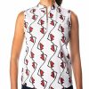 Tops SwingDish | Polly Lip Print Sleeveless Polo