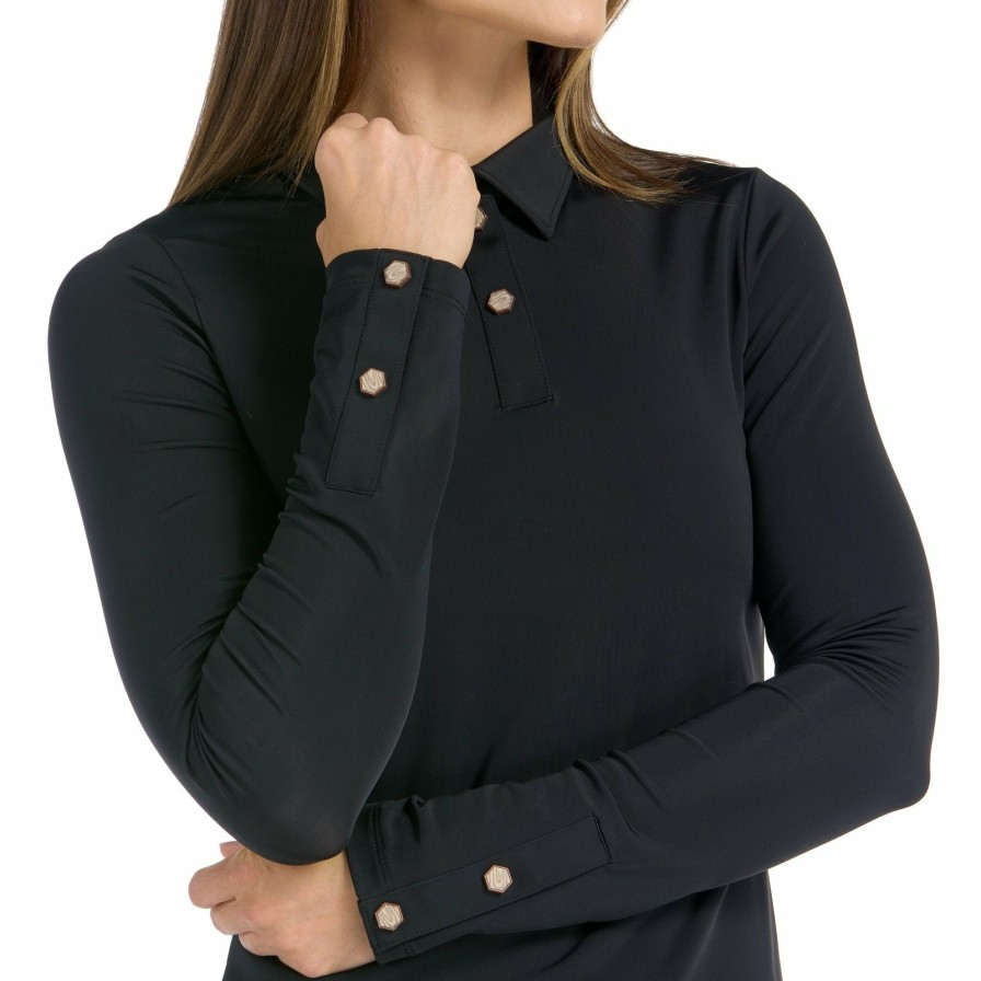 Tops SwingDish | Clara Long Sleeve Black Top