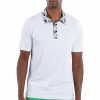 Men's Apparel SwingDish | Jake White Accented Polo