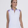 Tops SwingDish | Ivy White/Purple Rose