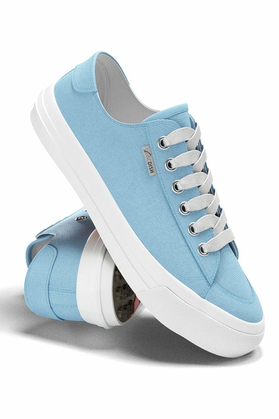 Shoes SwingDish | Spikeless Sky Blue Canvas Traveler Shoe