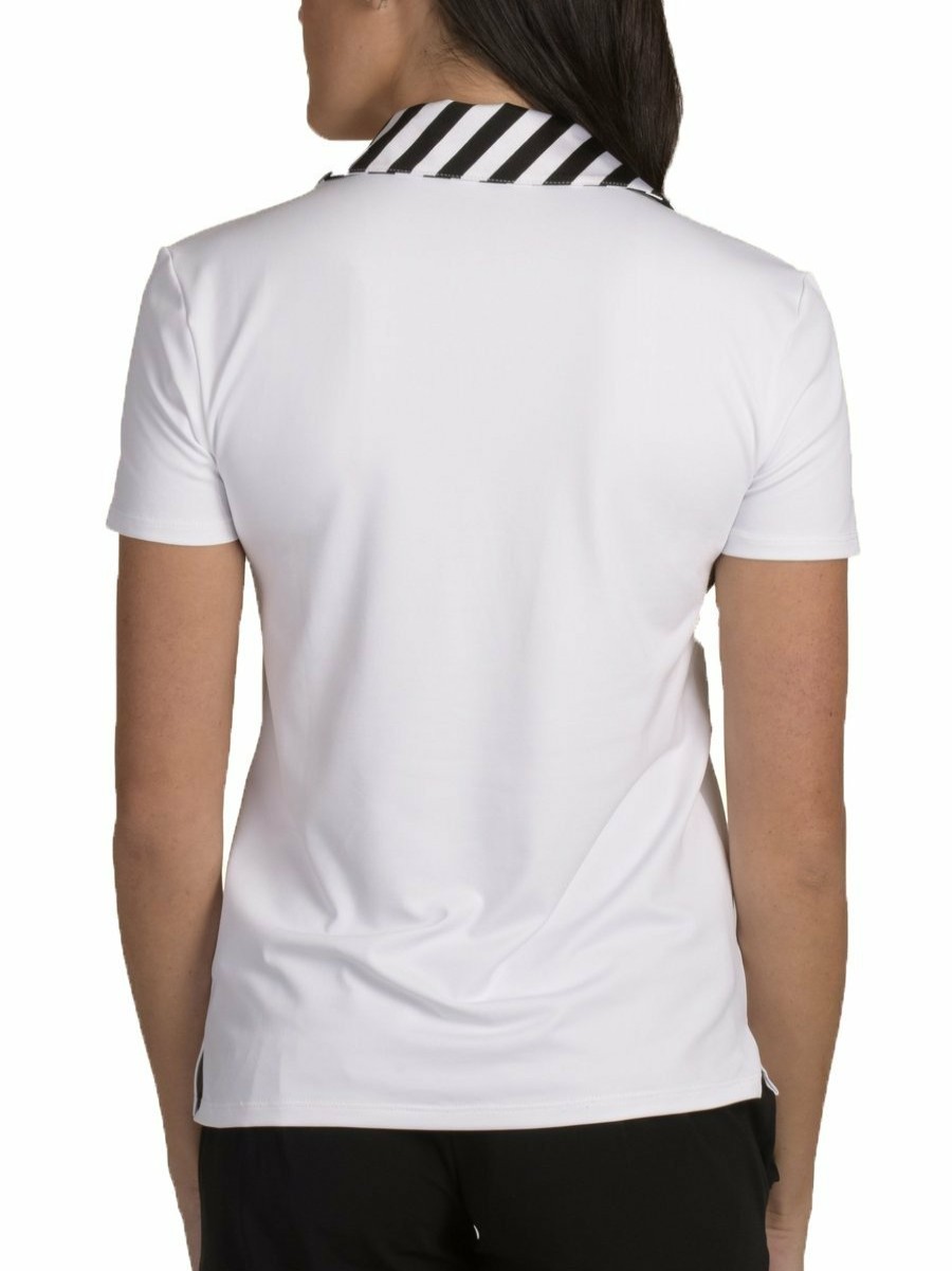 Tops SwingDish | Harper White Striped Neck