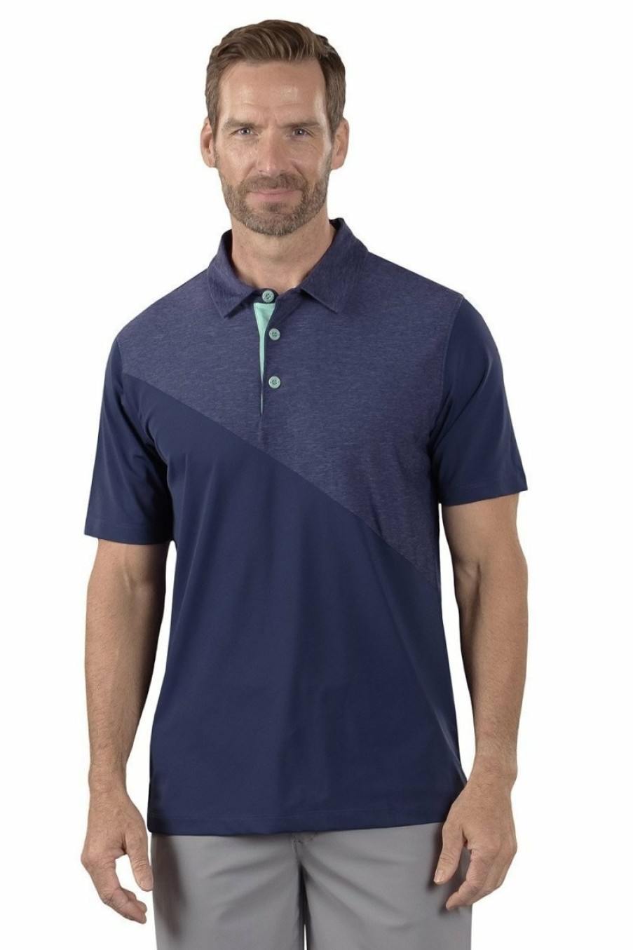 Men's Apparel SwingDish | Rick Navy Mix Polo