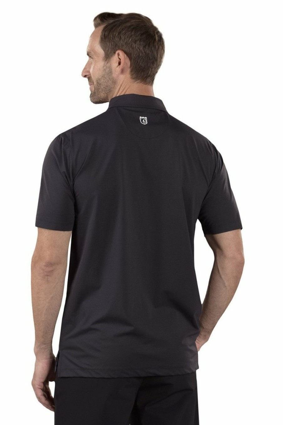 Men's Apparel SwingDish | Rick Black/White Polo