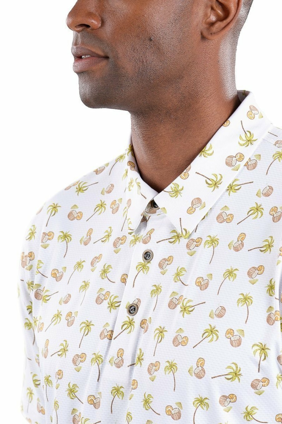 Men's Apparel SwingDish | Toby Polo Palm Tree Print