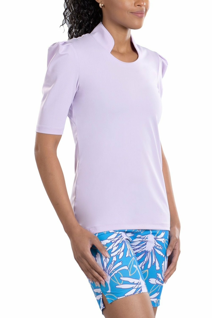 Tops SwingDish | Kali Lilac Mid Sleeve Top