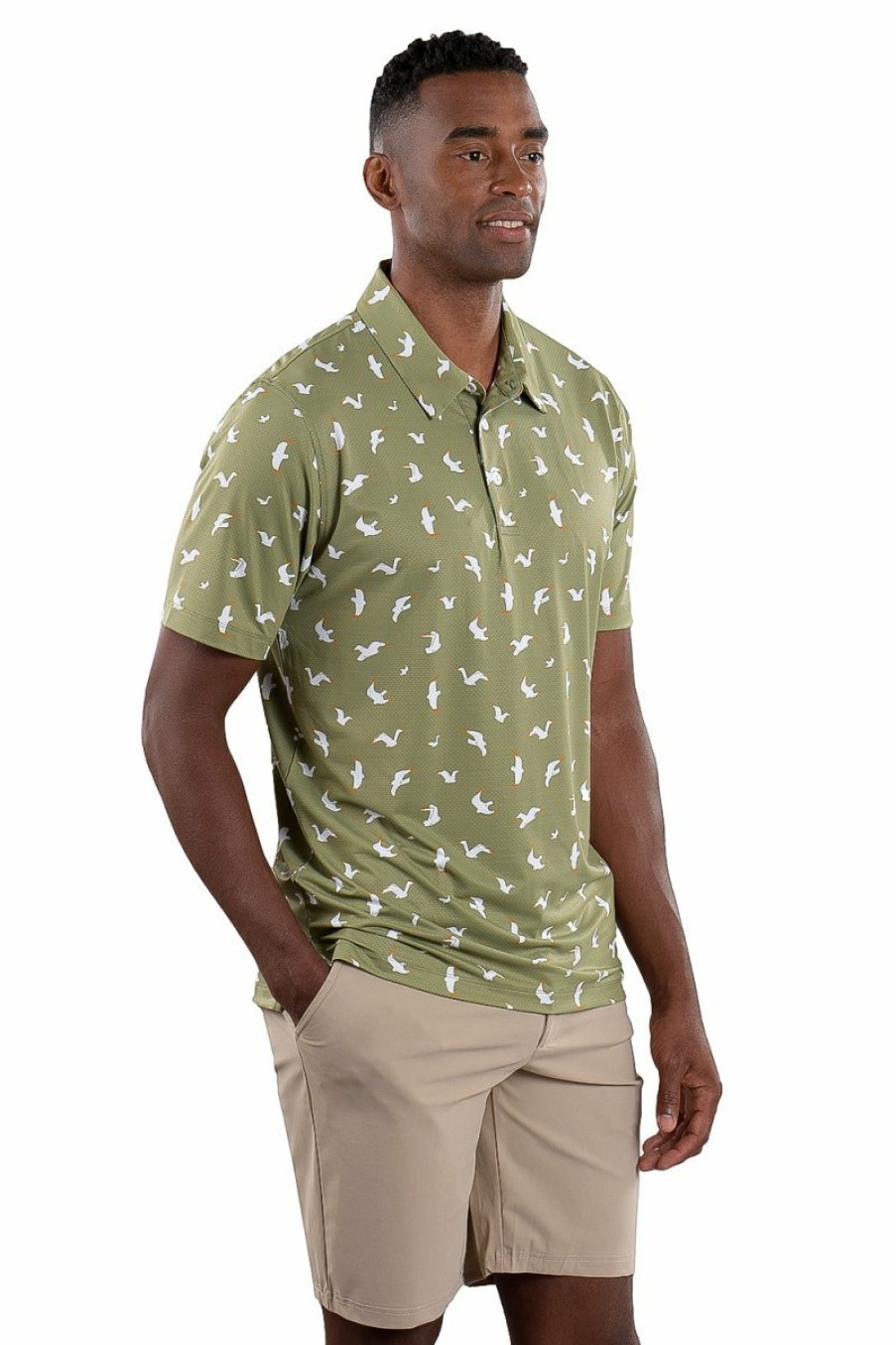 Men's Apparel SwingDish | Toby Polo Seagull Print