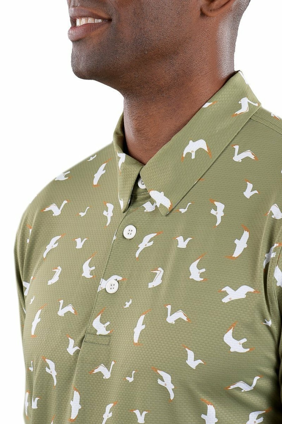 Men's Apparel SwingDish | Toby Polo Seagull Print