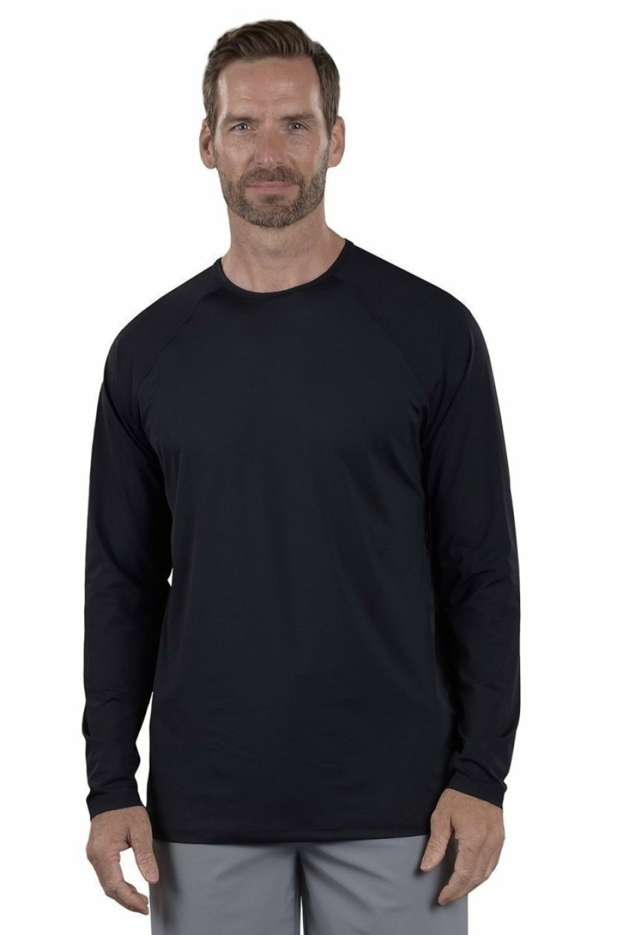 Men's Apparel SwingDish | Rocky Upf 50+ Undershirt Black